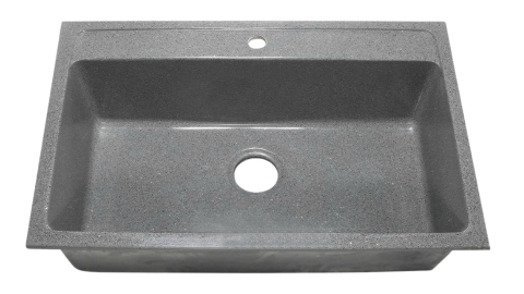 Chậu Rửa Chén Đá Honorcy 1 Hộc Lớn Xám Muối Tiêu 7750