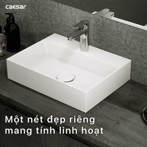 Lavabo chậu rửa mặt Caesar LF5259 đặt bàn