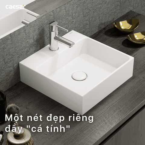 Lavabo chậu rửa mặt Caesar LF5257 đặt bàn