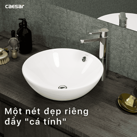 Lavabo chậu rửa mặt Caesar L5215 đặt bàn
