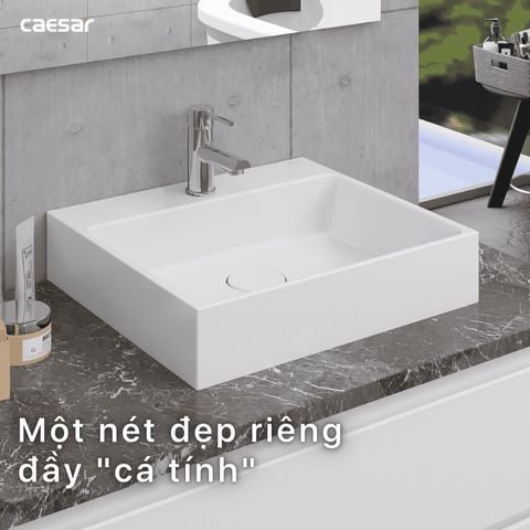 Lavabo chậu rửa mặt Caesar LF5253 đặt bàn