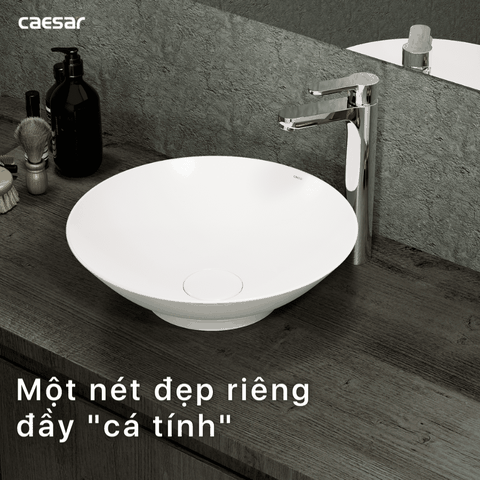 Lavabo chậu rửa mặt Caesar L5221 đặt bàn