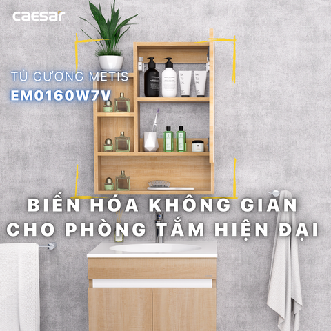 Tủ gương Caesar EM0160W7V
