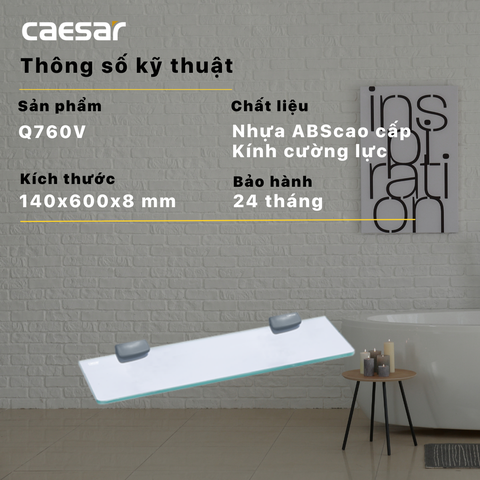 Bộ gương kệ Caesar M753V 60x45 cm