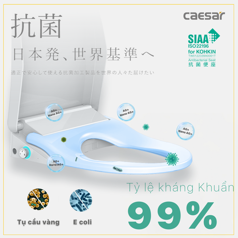 Nắp Bồn Cầu Điện Tử CAESAR TAF512H Đa Năng