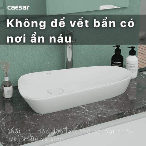 Lavabo chậu rửa mặt Caesar LF5260 đặt bàn