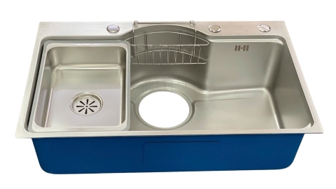 Chậu Rửa Chén 1 Hộc Honorcy Chống Trày Chậu Khuyết INOX 304