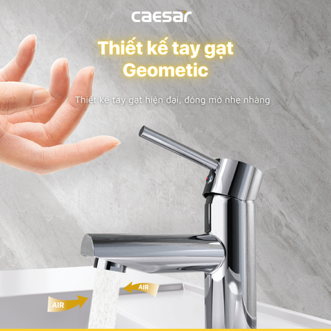 Vòi lavabo chậu rửa mặt Caesar B350CU nóng lạnh