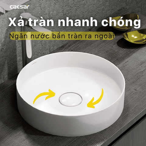 Lavabo chậu rửa mặt Caesar LF5258 đặt bàn