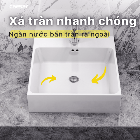 Lavabo chậu rửa mặt Caesar LF5261 đặt bàn