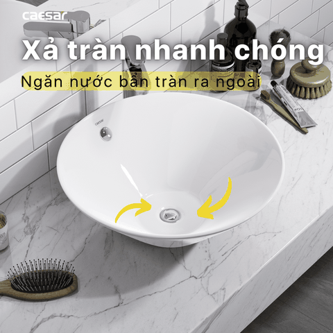Lavabo chậu rửa mặt Caesar L5222 đặt bàn