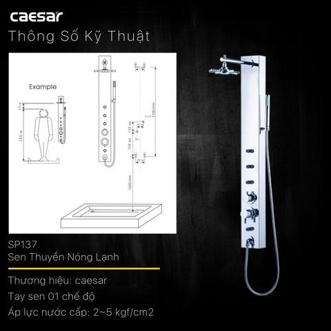 Sen thuyền Caesar SP137 nóng lạnh