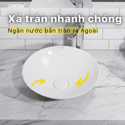 Lavabo chậu rửa mặt Caesar L5221 đặt bàn