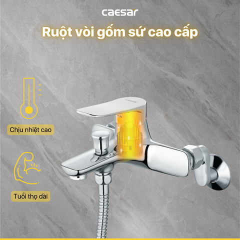 Vòi sen tắm nóng lạnh Caesar S563C