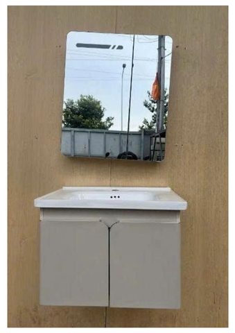 Bộ Tủ Lavabo Nhôm Tổ Ong TNN5600 (Kem)