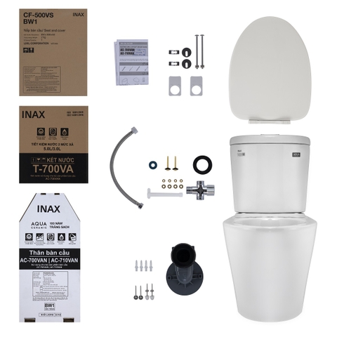 Bồn Cầu INAX AC-700VAN (AC700VAN) 2 Khối Xả Nhấn Aqua Ceramic