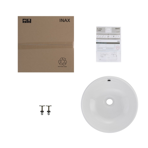 Lavabo chậu rửa mặt INAX AL-295V đặt bàn sứ chống bám bẩn Aquaceramic (AL295V)