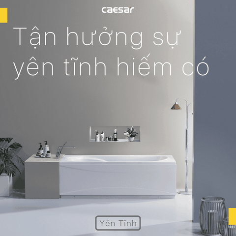 Bồn tắm dài Caesar AT0170L(R) dài 1m7 loại chân yếm