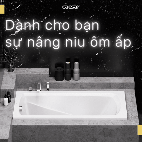 Bồn tắm dài Caesar AT0670 dài 1m7 loại xây