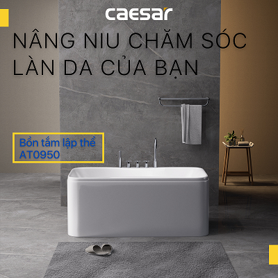 Bồn tắm lập thể Caesar AT0950 dài 1m5