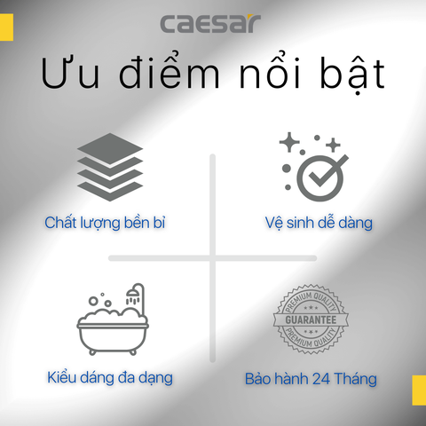 Bồn tắm dài Caesar AT0440 dài 1m4 loại xây