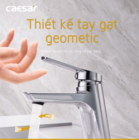 Vòi lavabo chậu rửa mặt Caesar B200CP/CU nóng lạnh