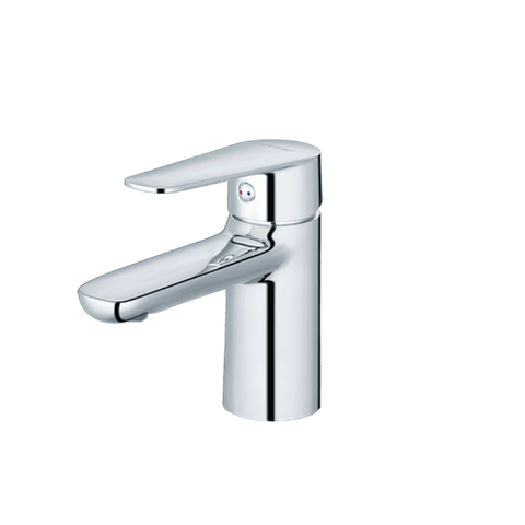 Vòi lavabo chậu rửa mặt Caesar B380CU nóng lạnh kèm nút xả nhấn