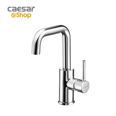 Vòi lavabo chậu rửa mặt Caesar B520CU nóng lạnh kèm nút xả nhấn
