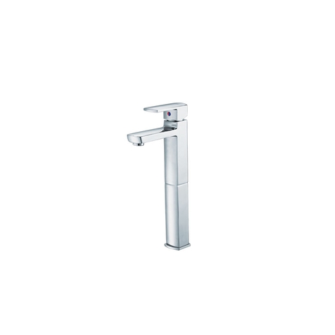 Vòi lavabo chậu rửa mặt Caesar B551CU nóng lạnh cổ cao kèm nút xả nhấn