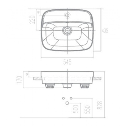 Lavabo chậu rửa mặt American Standard VF-0320 bán âm