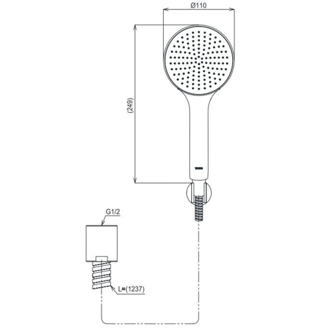 Tay Sen TOTO TBW09000V 1 Chế Độ