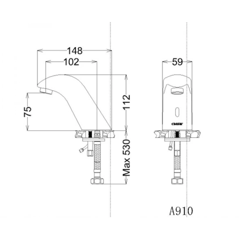 Vòi lavabo chậu rửa mặt Caesar A910 nước lạnh cảm ứng