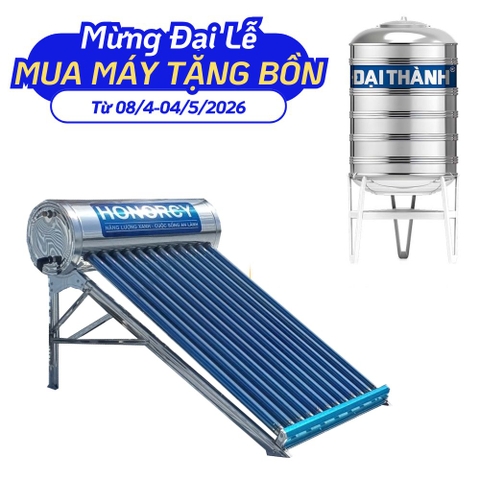 [Bao lắp] Máy nước nóng năng lượng mặt trời HONORCY 200 lít I304