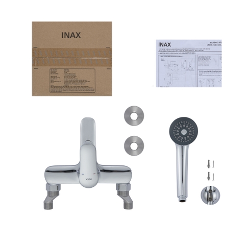 Vòi sen tắm nóng lạnh INAX BFV-1403S-4C tay sen si (BFV1403S-4C)