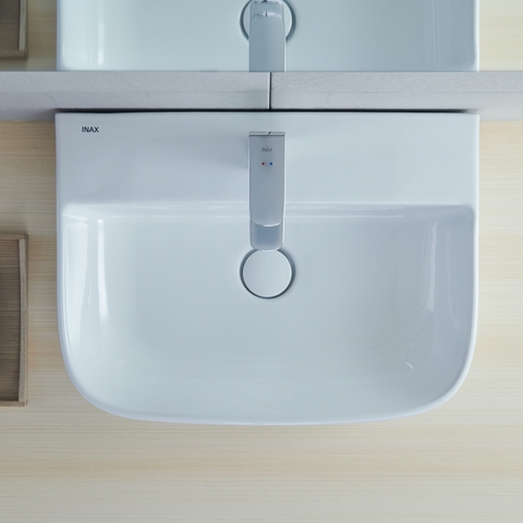 Lavabo chậu rửa mặt INAX AL-632VGC đặt bàn 3 lỗ (AL632V)