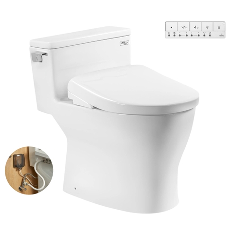Bồn cầu 1 khối TOTO MS188VKW23 nắp rửa S7 - TCF47360GAA 2024