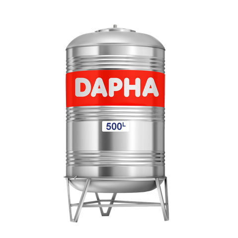 Bồn nước inox DAPHA Alpha 500 lít SUS304 đứng (500l)