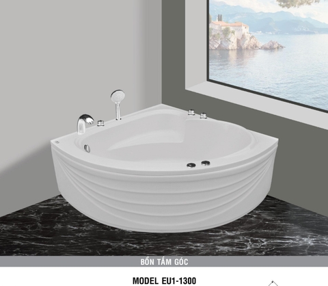 Bồn tắm góc Euroca EU1-1300 dài 1m3
