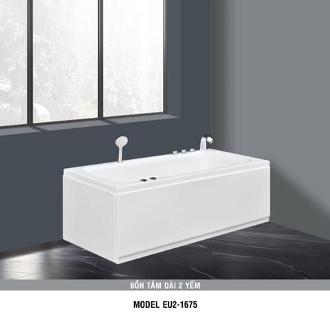 Bồn tắm dài Euroca EU2-1675 dài 1m6 xây