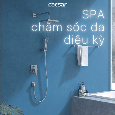 Sen tắm đứng âm tường Caesar BS641 nóng lạnh