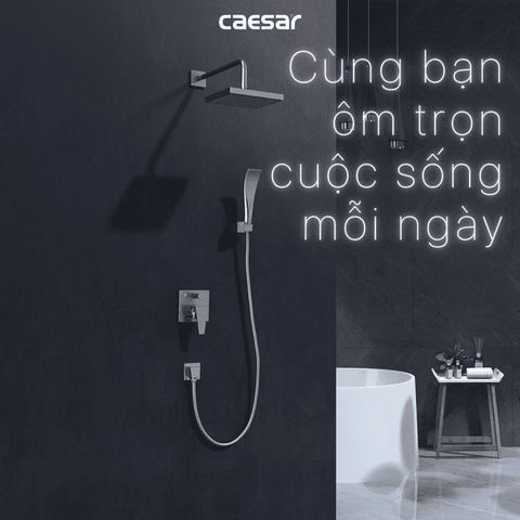 Sen tắm đứng âm tường Caesar BS641 nóng lạnh
