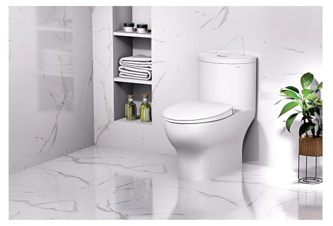 Bồn cầu 1 khối Caesar C1375 nắp êm