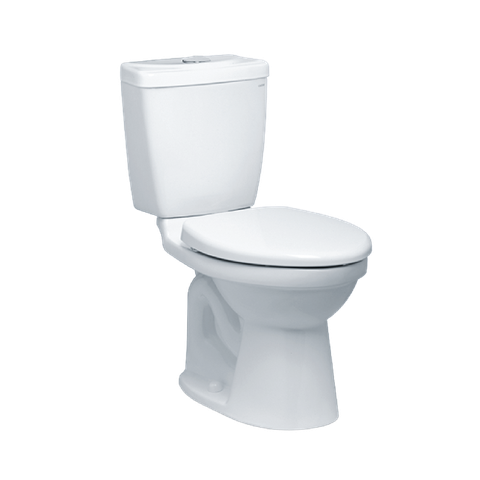 Bồn cầu 2 khối Caesar CT1325 xả 1 nhấn nắp thường