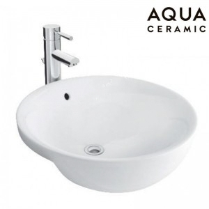 Lavabo chậu rửa mặt INAX AL-333V bán âm sứ chống bám bẩn Aquaceramic (AL333V)