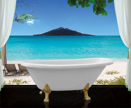 Bồn tắm Oval Euroca EU0-CLASSIC dài 1m63