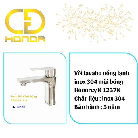 Vòi Lavabo Nóng Lạnh Honorcy K 1237N