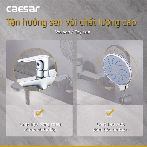 Vòi sen tắm nước lạnh Caesar S063C
