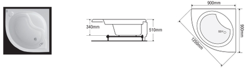 Phòng tắm kính Euroca G900-C