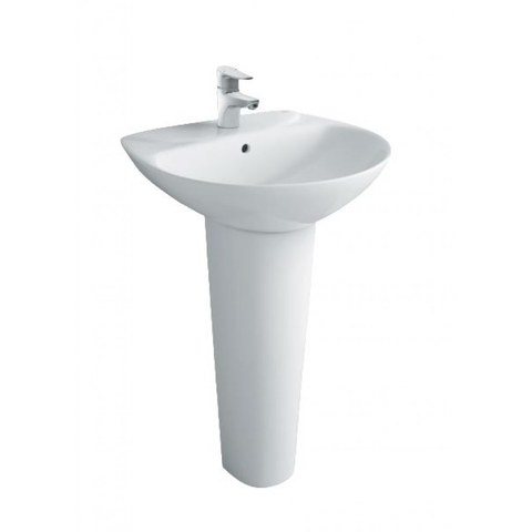 Lavabo chậu rửa mặt INAX L-288V treo tường + chân dài (L288V)