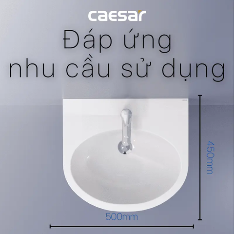 Lavabo chậu rửa mặt Caesar L2152 treo tường
